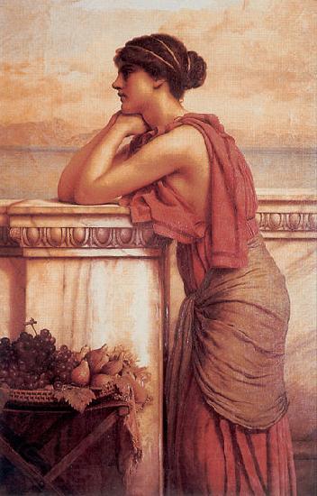 John William Godward By the Wayside